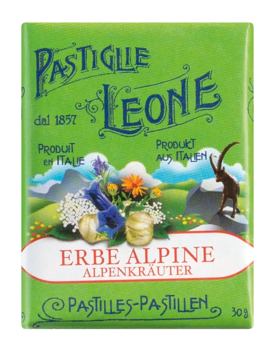 Fruchtbonbo Leone Pastiglie Erbe Alpine