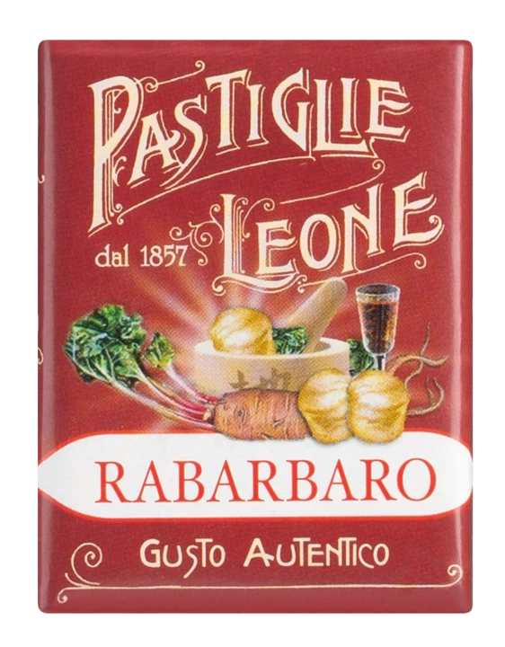 Fruchtbonbo Leone Pastiglie Rabarbaro